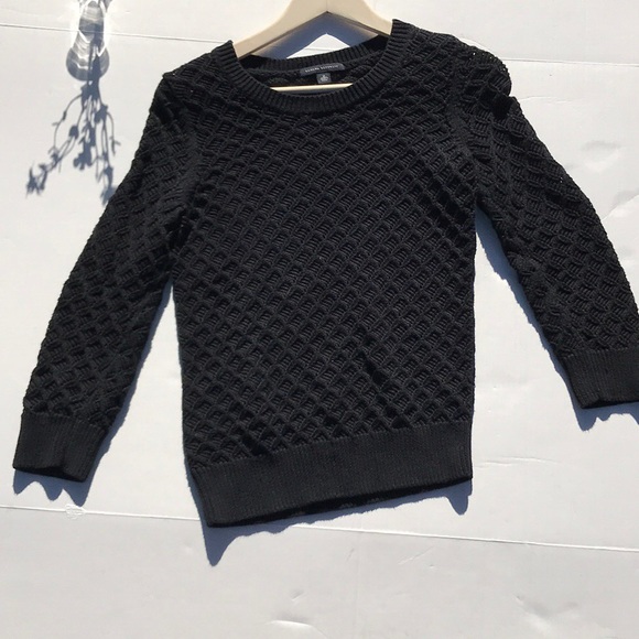 Banana Republic Sweaters - ☕️Banana Republic Black Waffle Knit Sweater